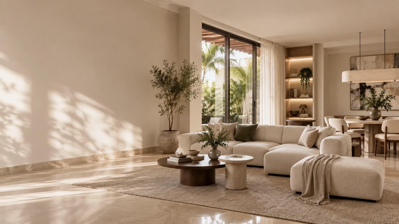 Propuesta de diseño — sala y comedor residencial